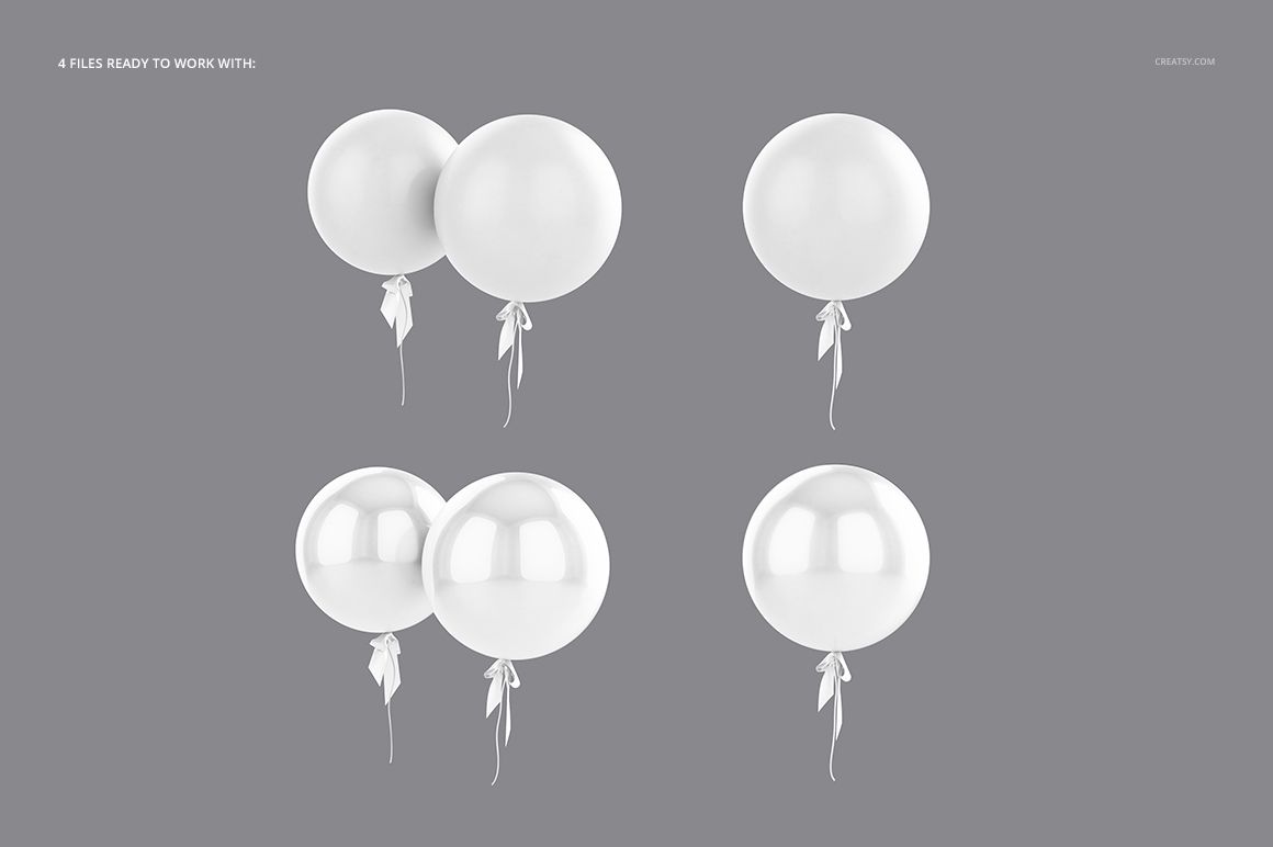 Sphere Balloon Mockup Set - mockup screenshot 2