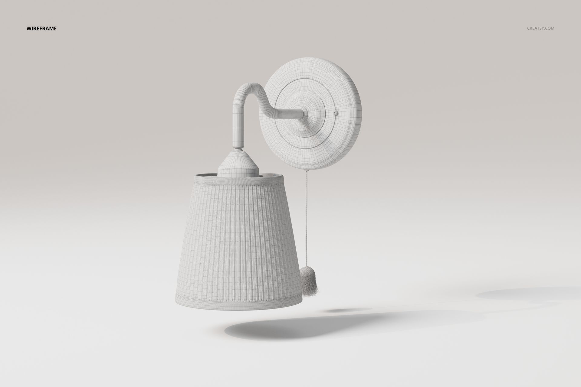 Scandi Style Wall Lamp 3D Model - mockup screenshot 5