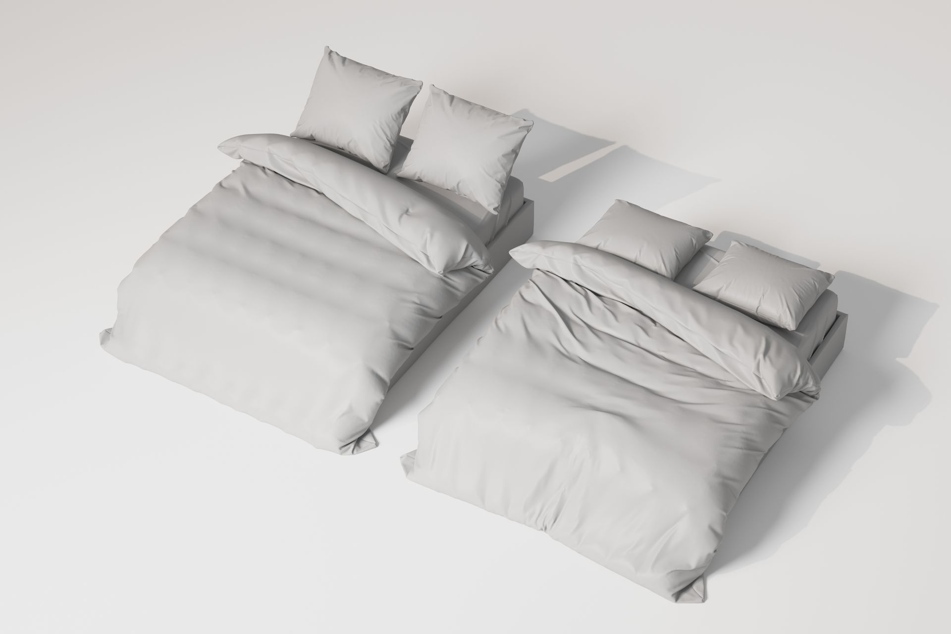 Double Bed Bedding Sets 3D Model - mockup screenshot 3