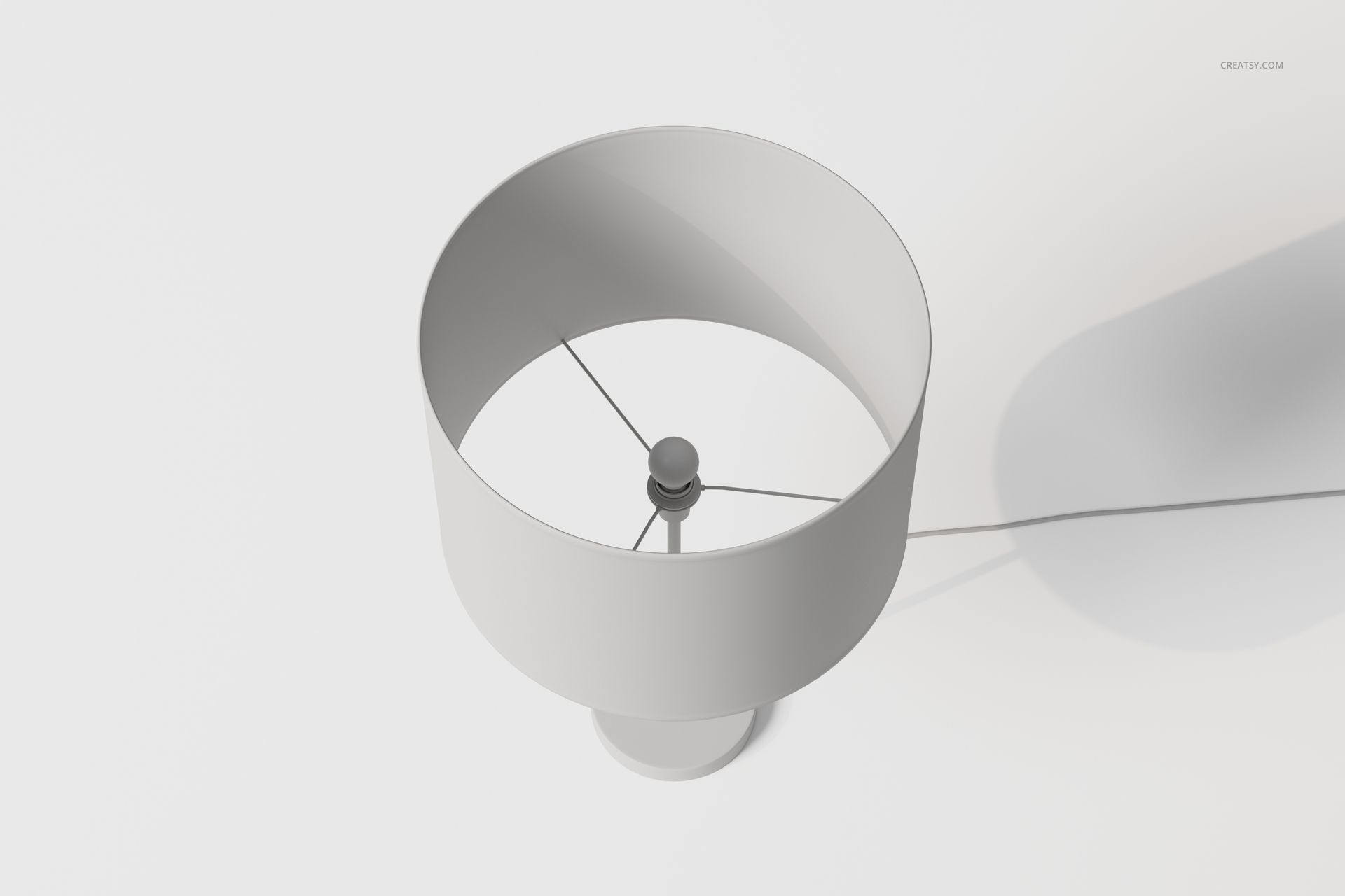 Rectangular Nightstand Lamp 3D Model - mockup screenshot 3