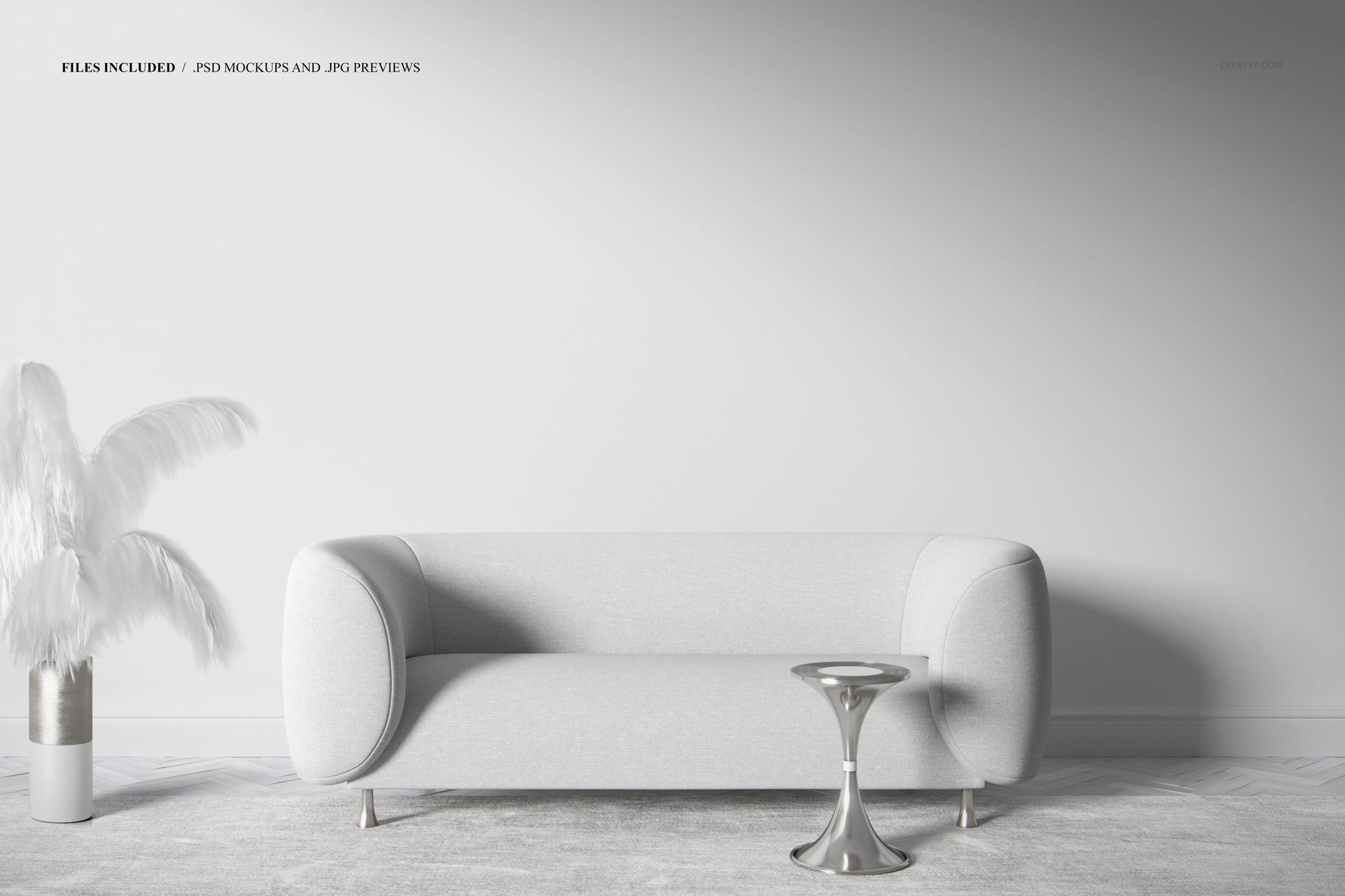 Luxury Lounge Sofa Canvas Print Mockup - mockup screenshot 2