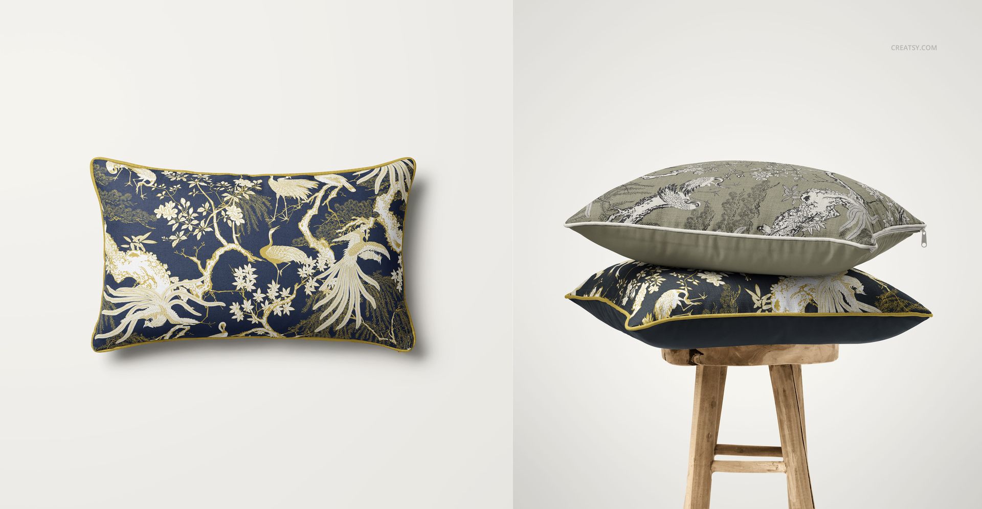 Reversible Piped Cushions Mockup Set - mockup screenshot 17
