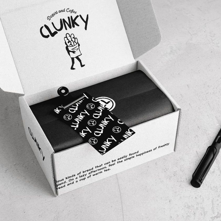 Clunky Visual Identity  by Dear Design  - Files in Use example