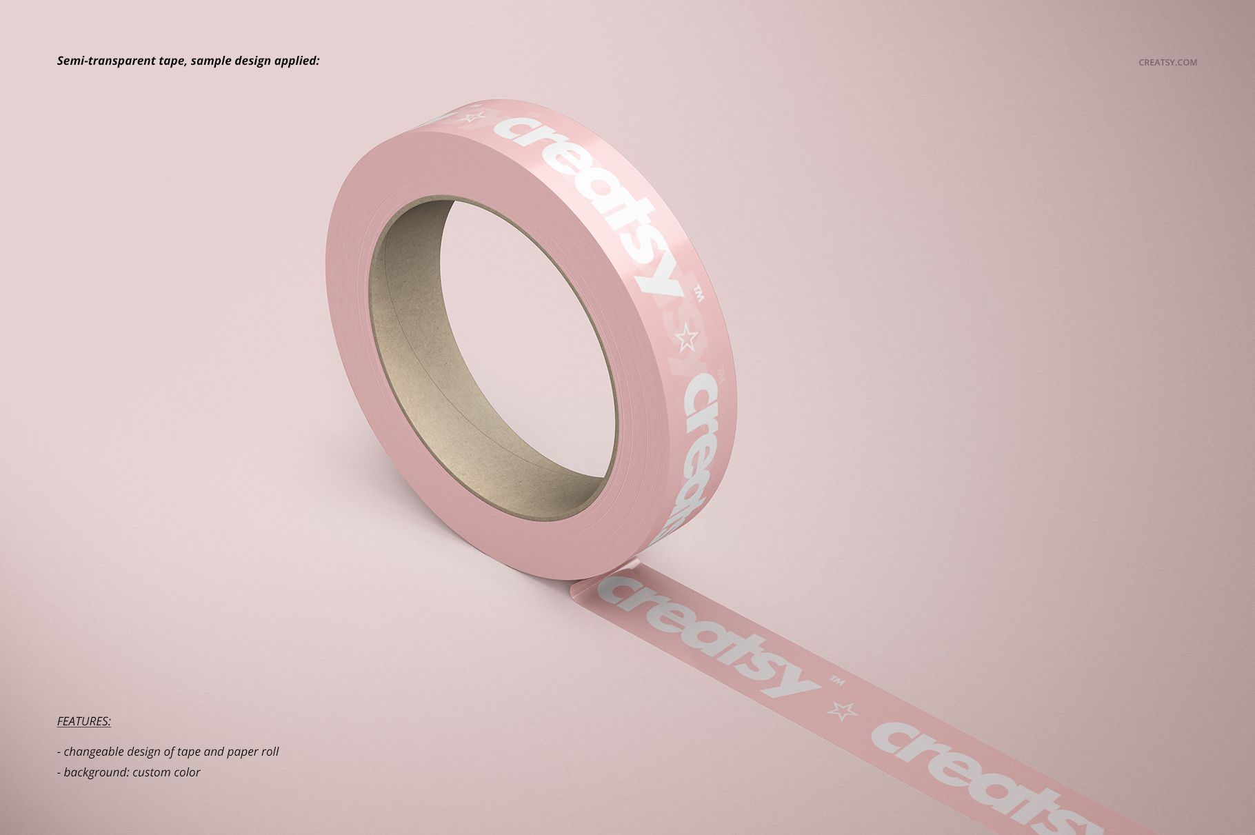 One Inch Narrow Duct Tape Mockup Set - mockup screenshot 5