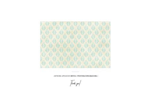 Rectangular canvas print mockup with pale blue and beige leaf pattern, shown from the front against a white background.