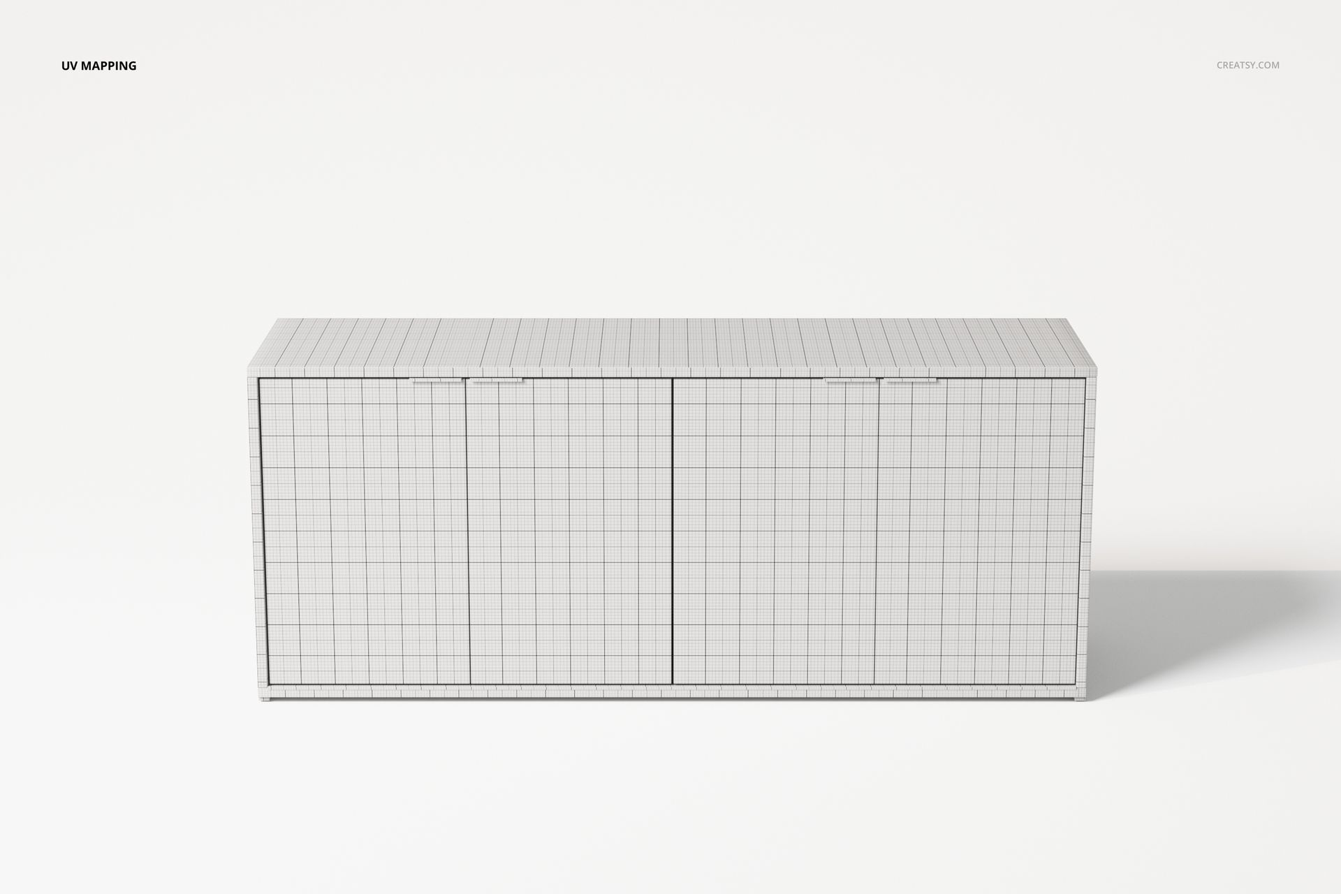 Minimalist Style Sideboard 3D Model - mockup screenshot 4