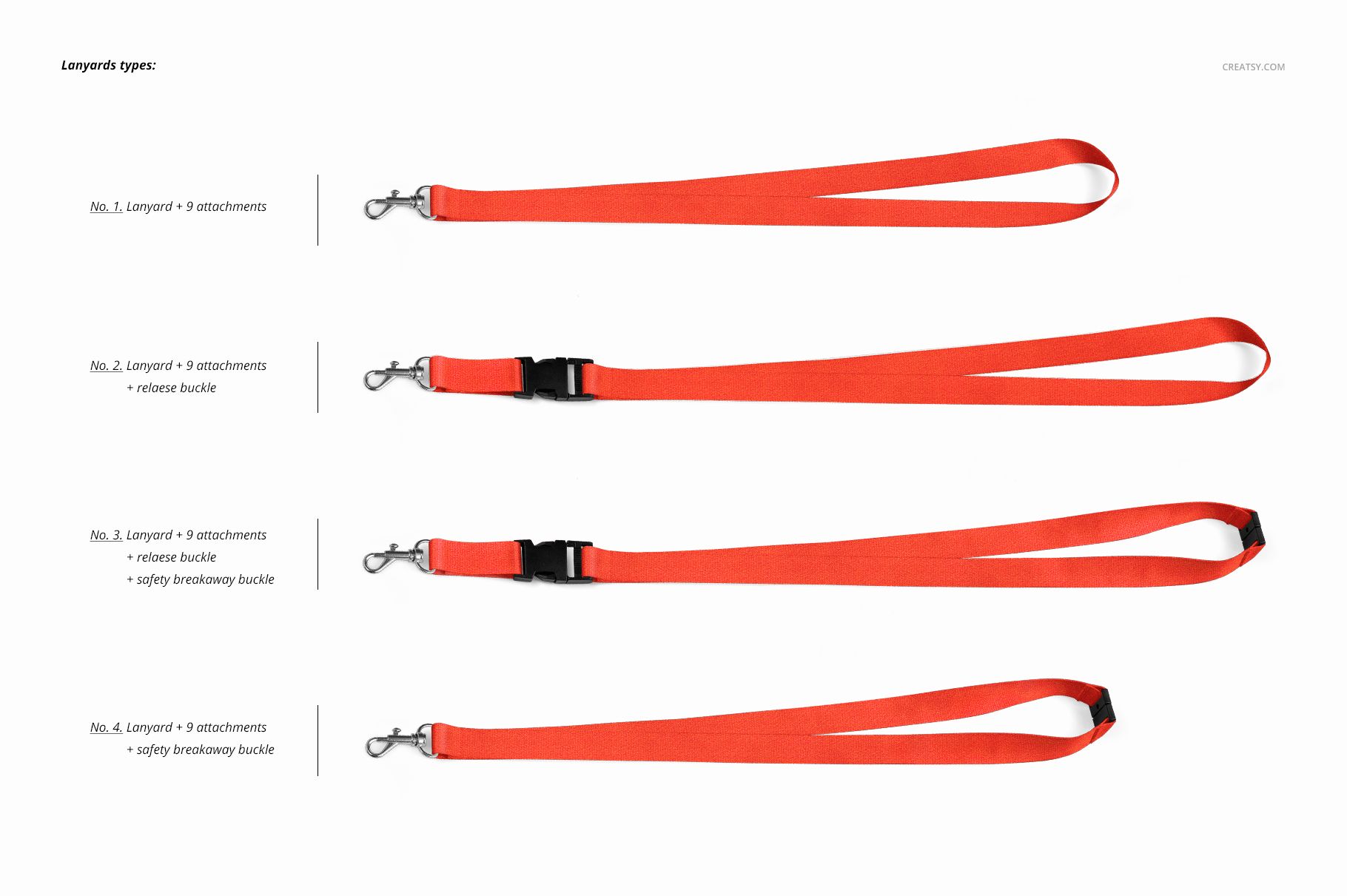 Polyester Lanyards Mockup Set - mockup screenshot 2