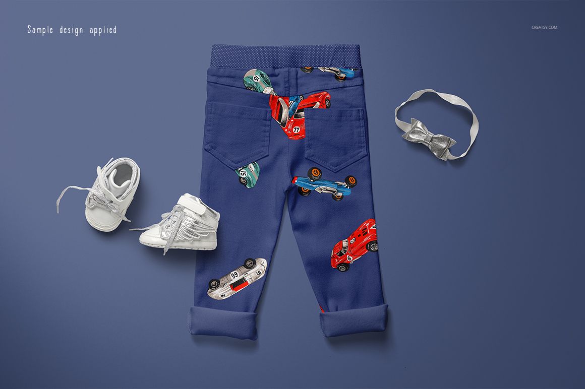 Kids Trousers Mockup Set (52/LFv.1)