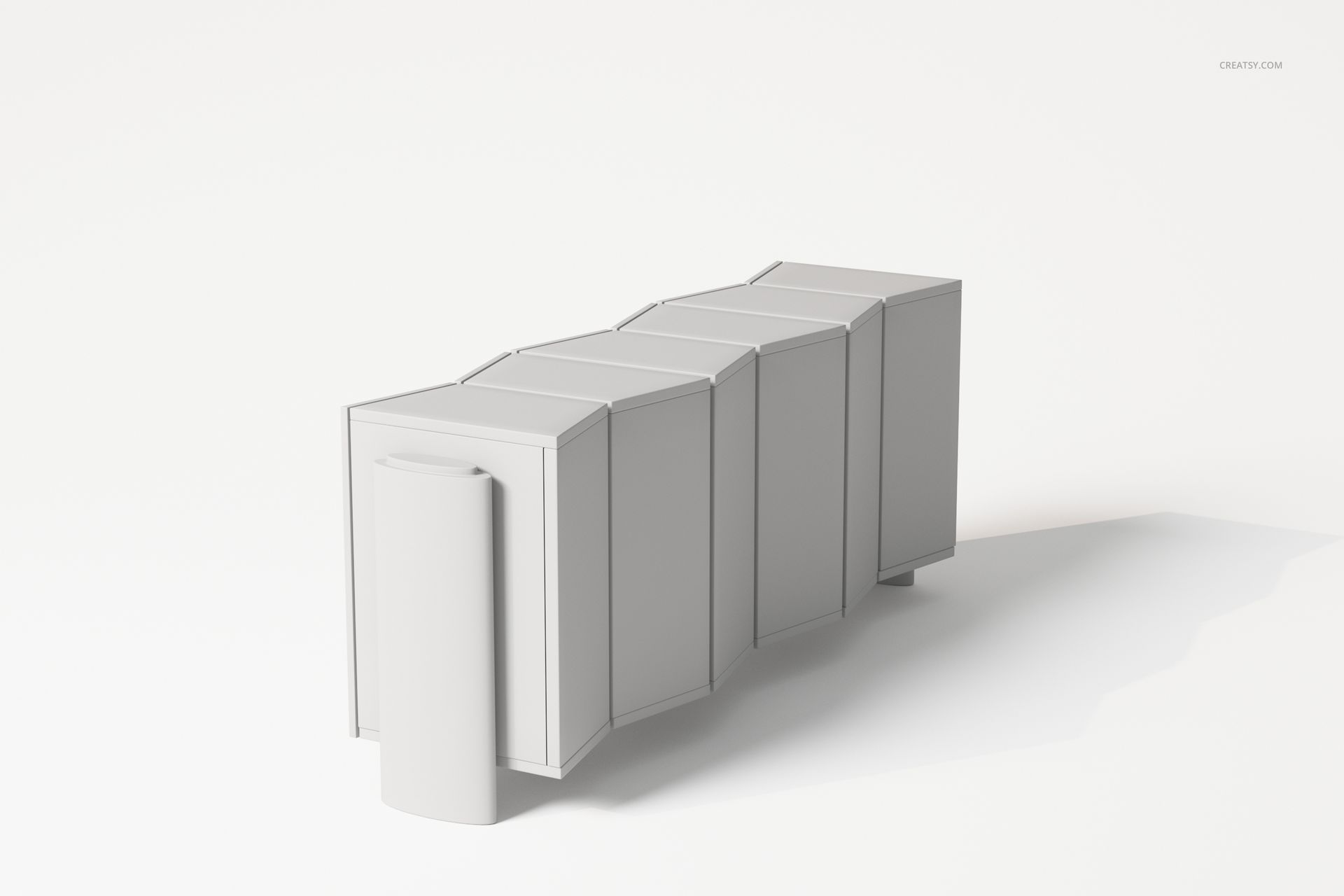 Postmodern Style Sideboard 3D Model - mockup screenshot 4