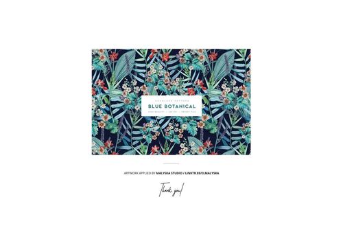 Inflatable pool lounger float mockup featuring a vibrant botanical pattern with green leaves and colorful flowers.