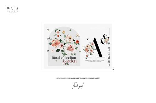 Stationery set mockup featuring floral designs and elegant typography, displayed from a front view on a white background.