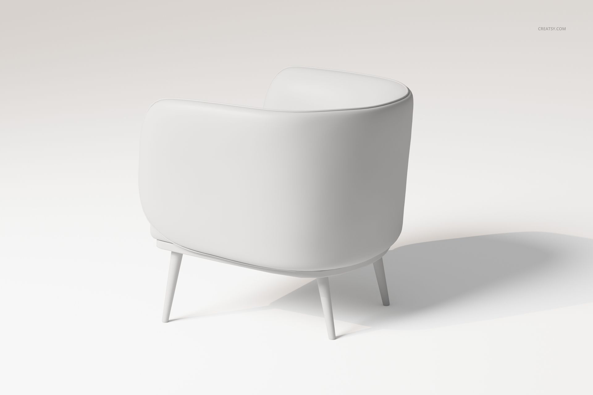 Scandinavian Style Armchair 3D Model - mockup screenshot 4