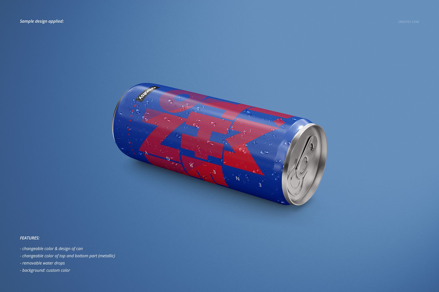 Energy Drink Can Mockup Set