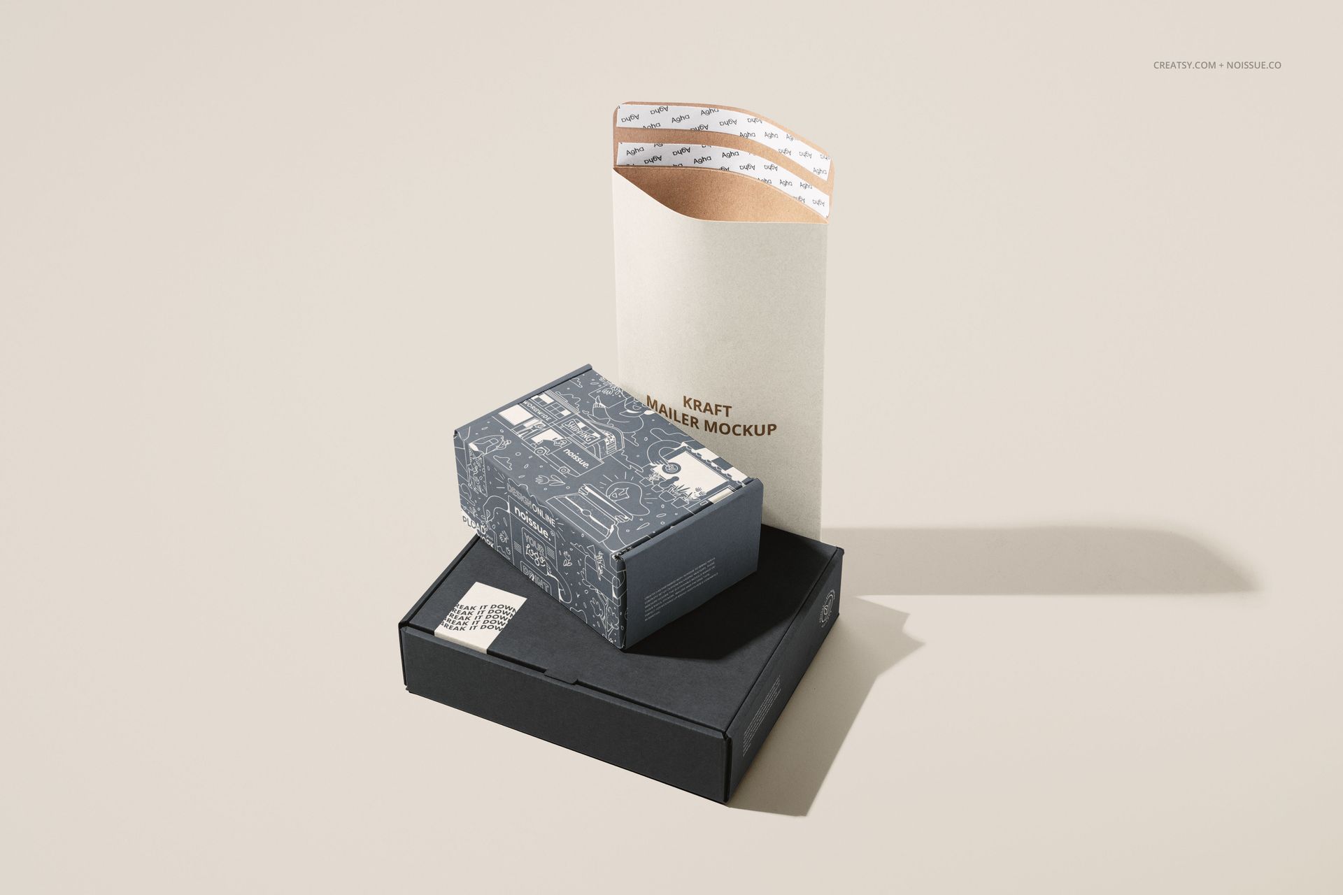 Noissue Kraft Mailer Mockup Set - mockup screenshot 8