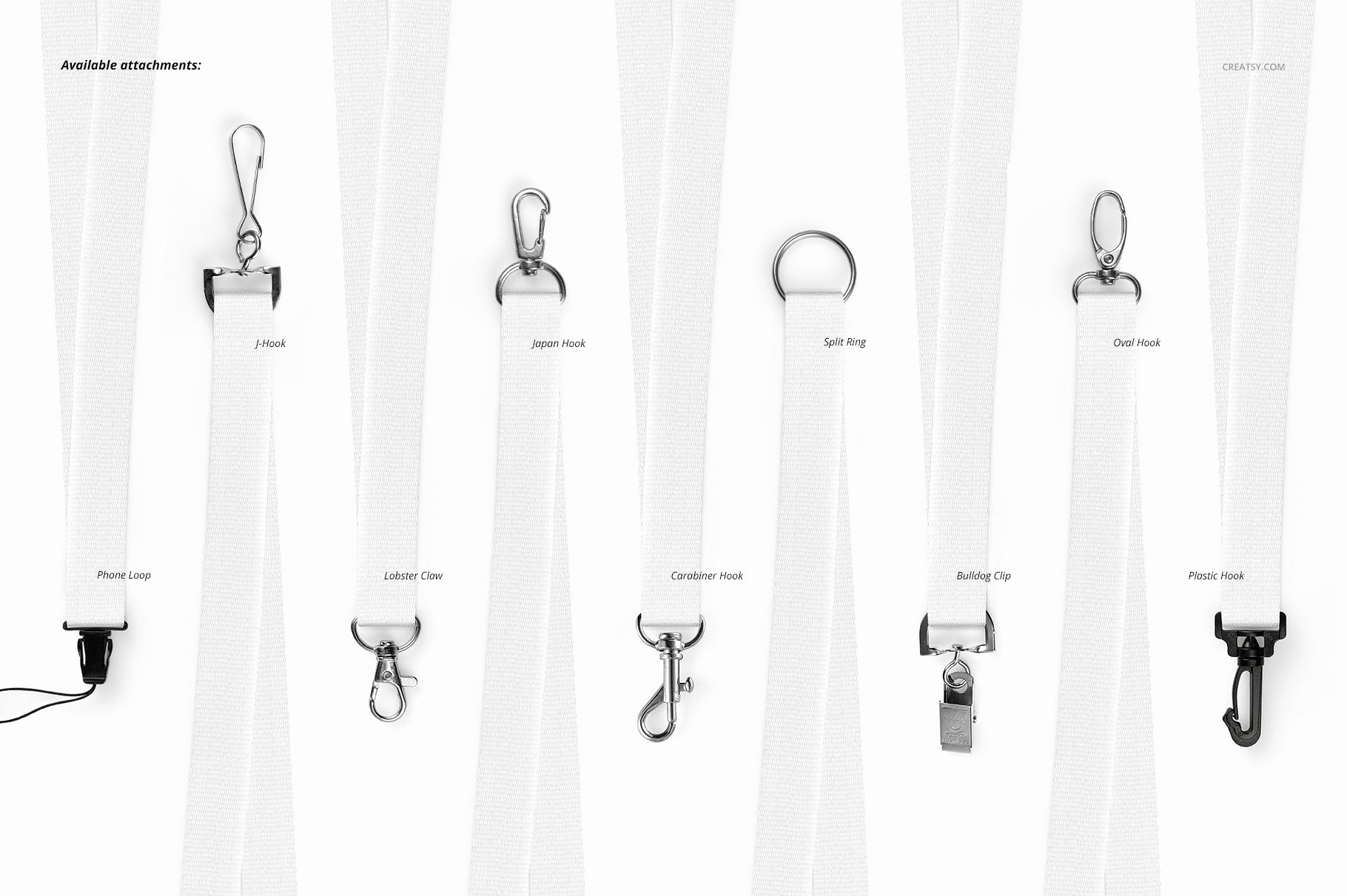 Polyester Lanyards Mockup Set - mockup screenshot 3