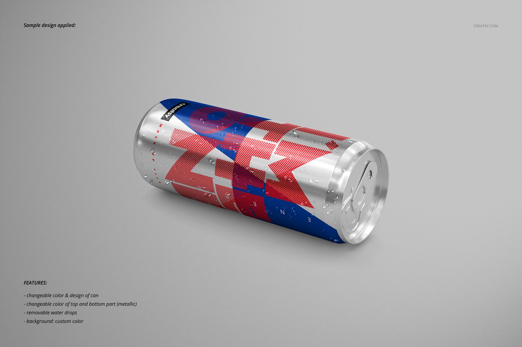 Energy Drink Can Mockup Set