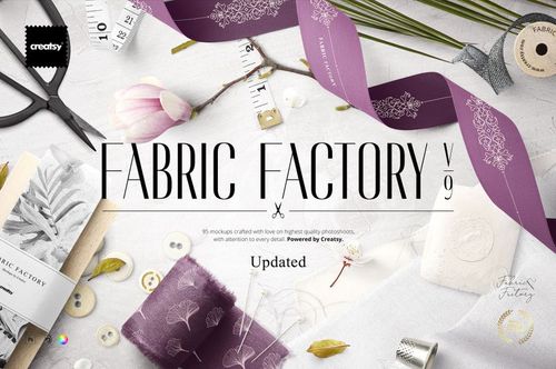 Fabric Factory v.9 Fabrics Mockup Bundle - mockup preview 1