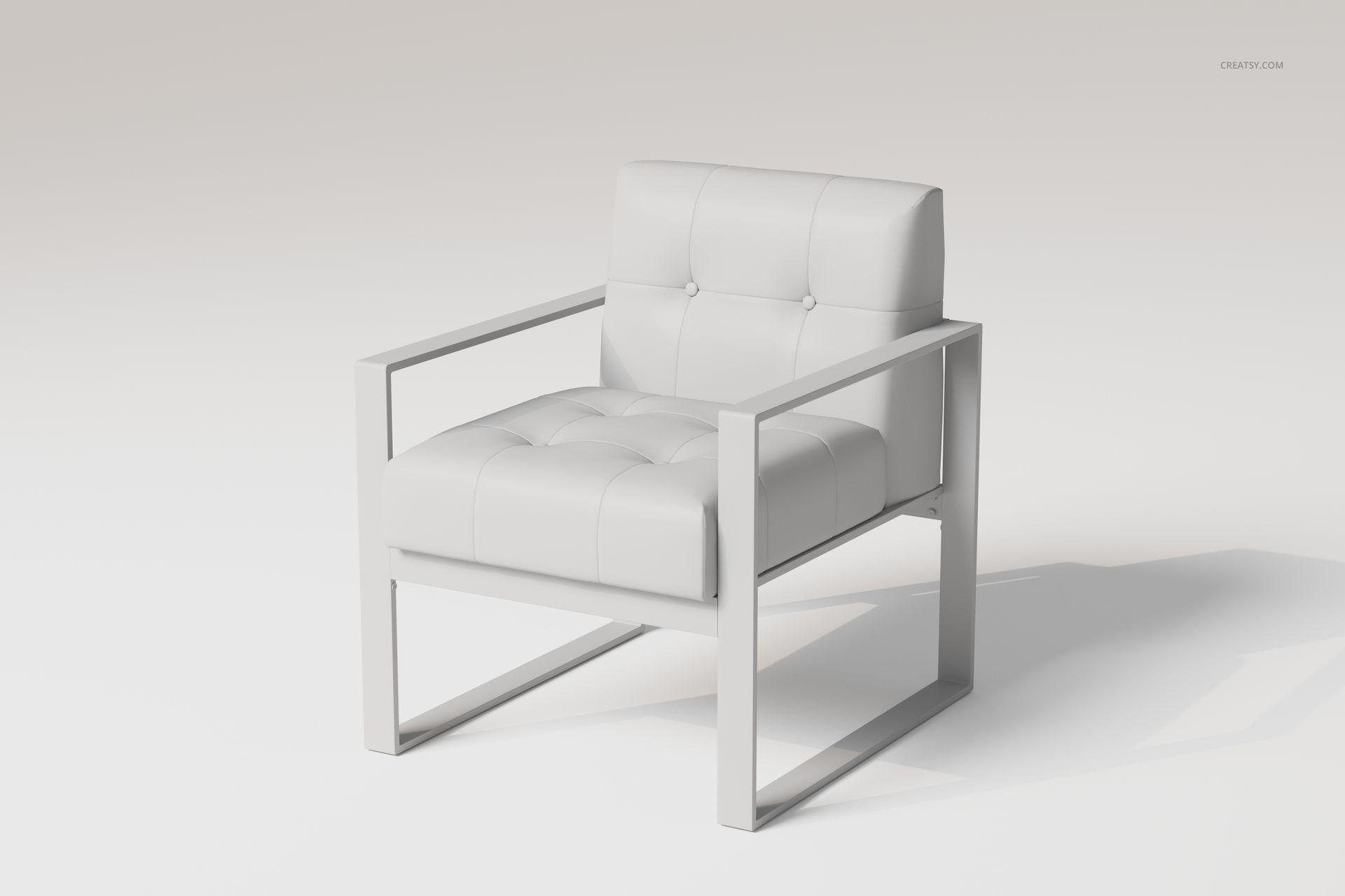 Modern Glamour Armchair 3D Model - mockup screenshot 3