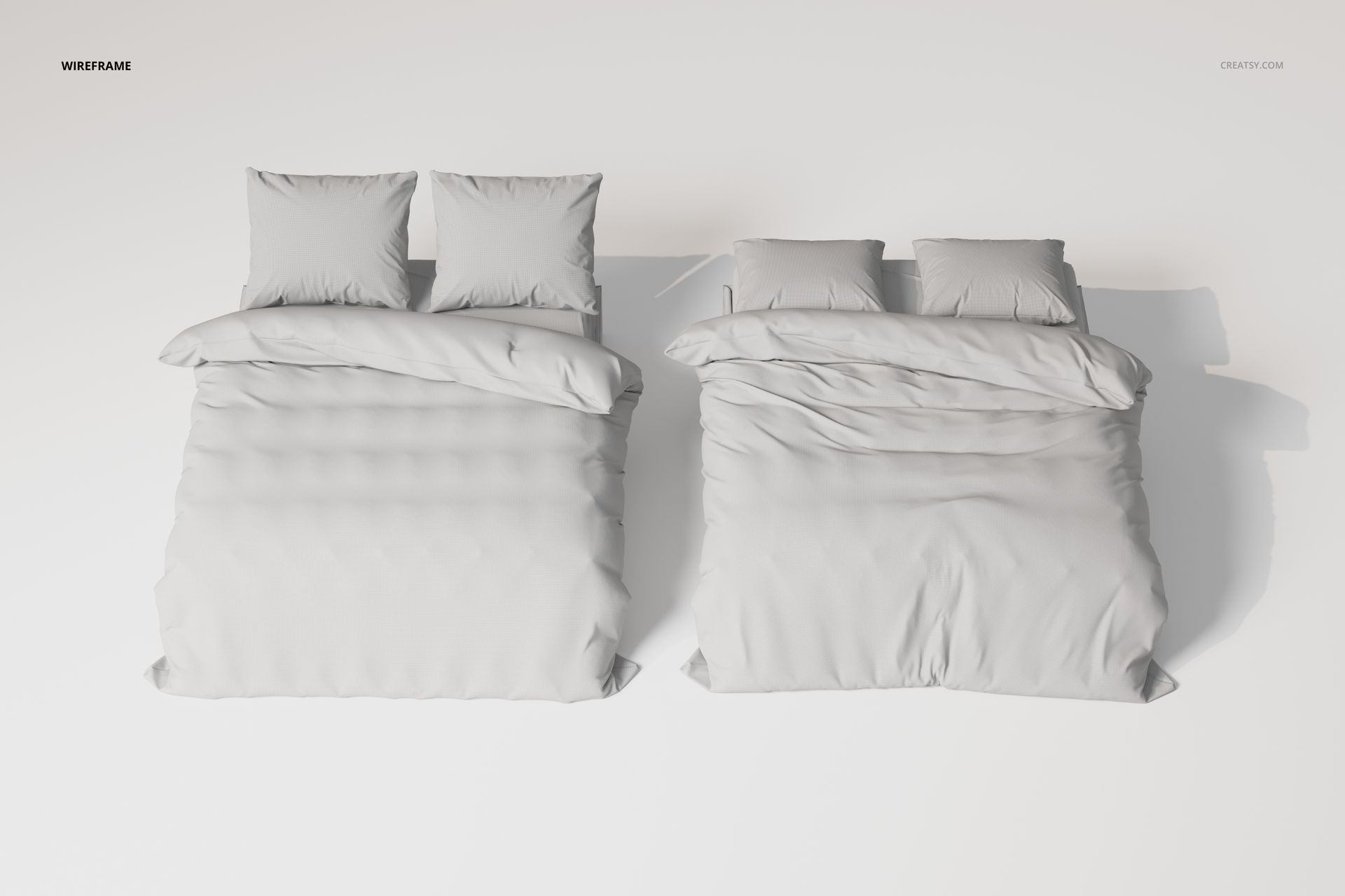 Double Bed Bedding Sets 3D Model - mockup screenshot 6