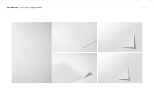Set of six A3 fine art print mockups showing textured white paper sheets from various angles on a light background.