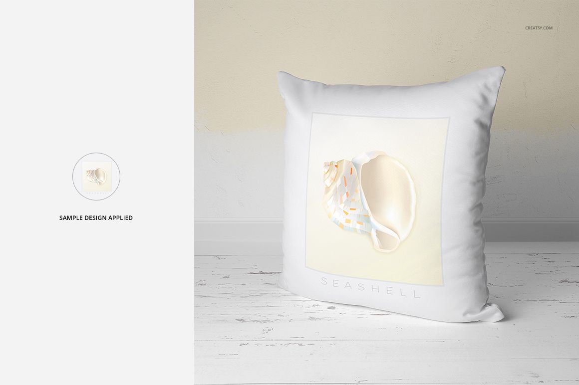 Polyester Throw Pillow Mockup Set - mockup screenshot 17