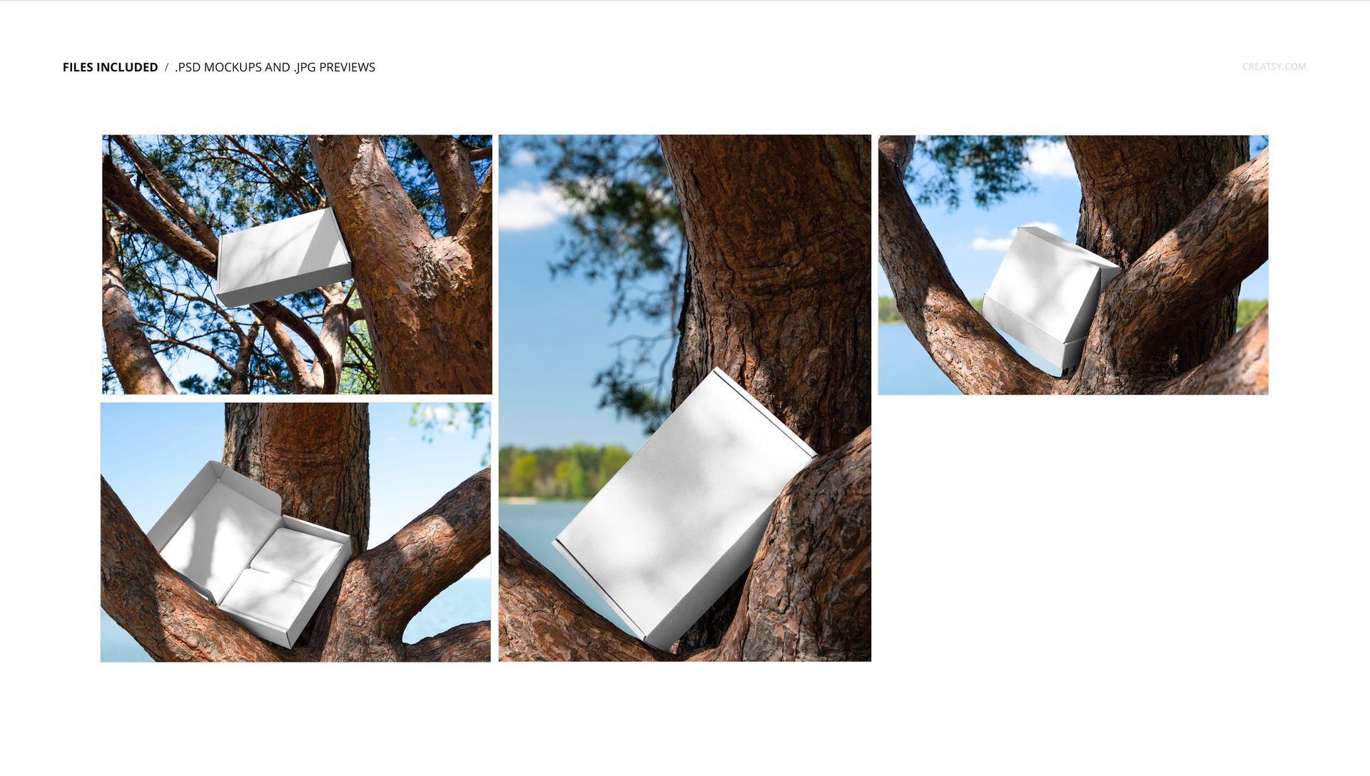 Mailing Box on the Tree Mockup Set - mockup screenshot 2
