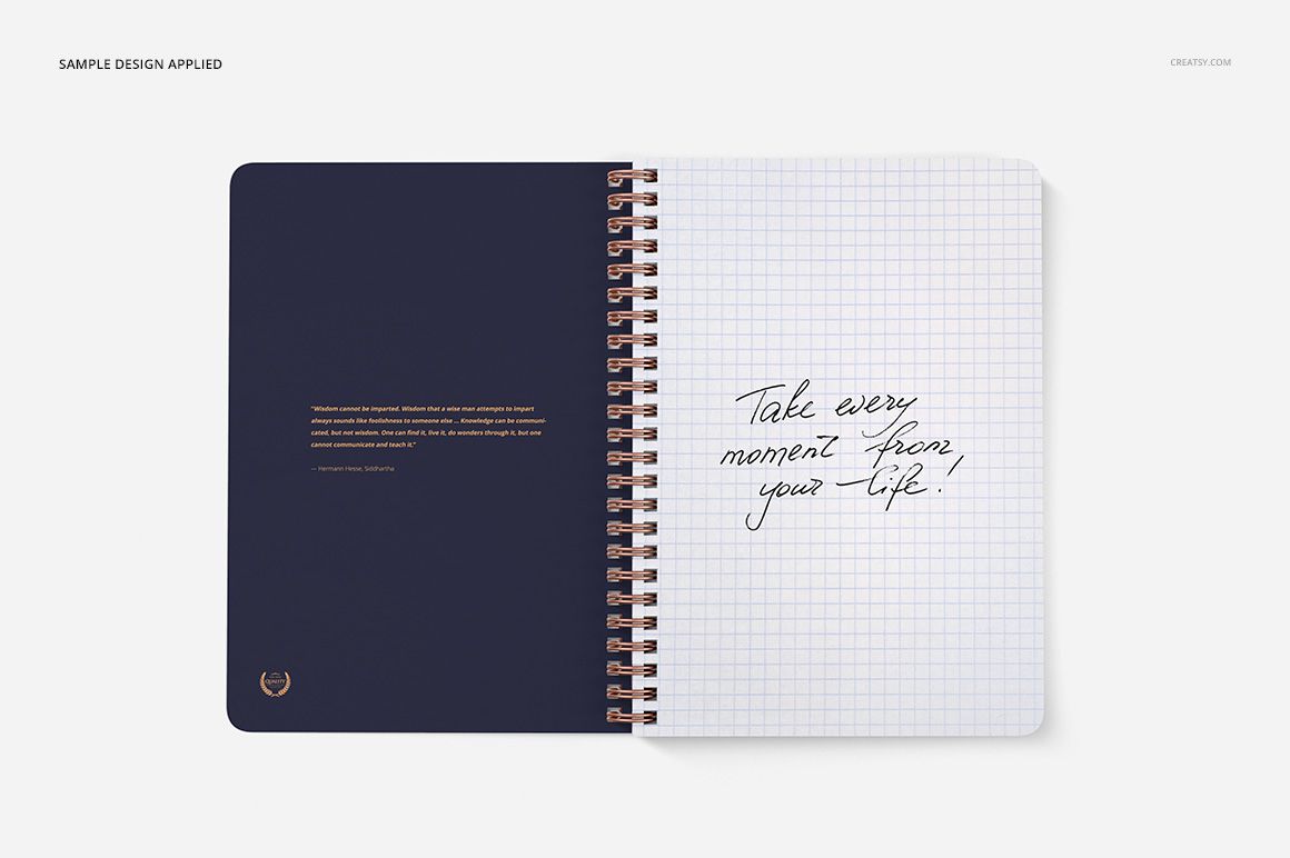 Notebook Mockup Set (square holes) - mockup screenshot 6