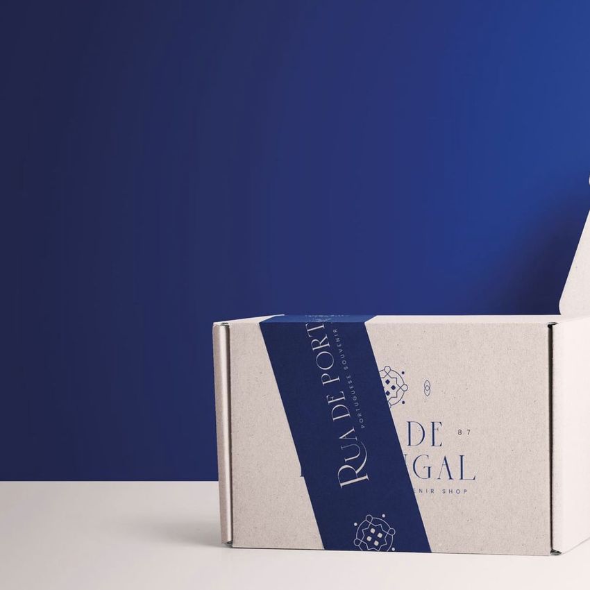 Rua De Portugal Brand Identity by Fatima Mughal  - Files in Use example