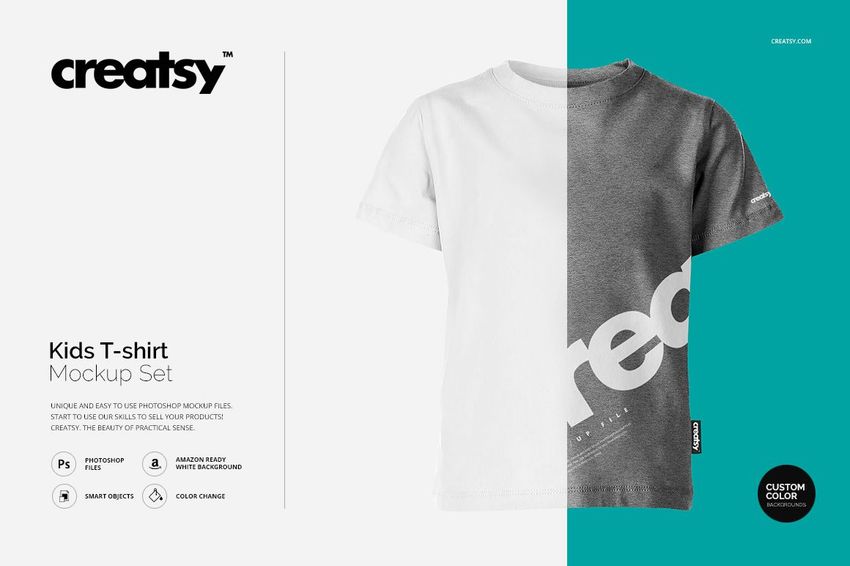 Kids T-shirt Mockup Set - mockup screenshot 1