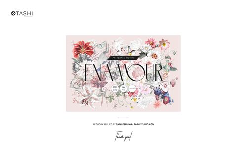 Front view of a plate mockup with a floral pattern and pastel colors, displayed on a white background.