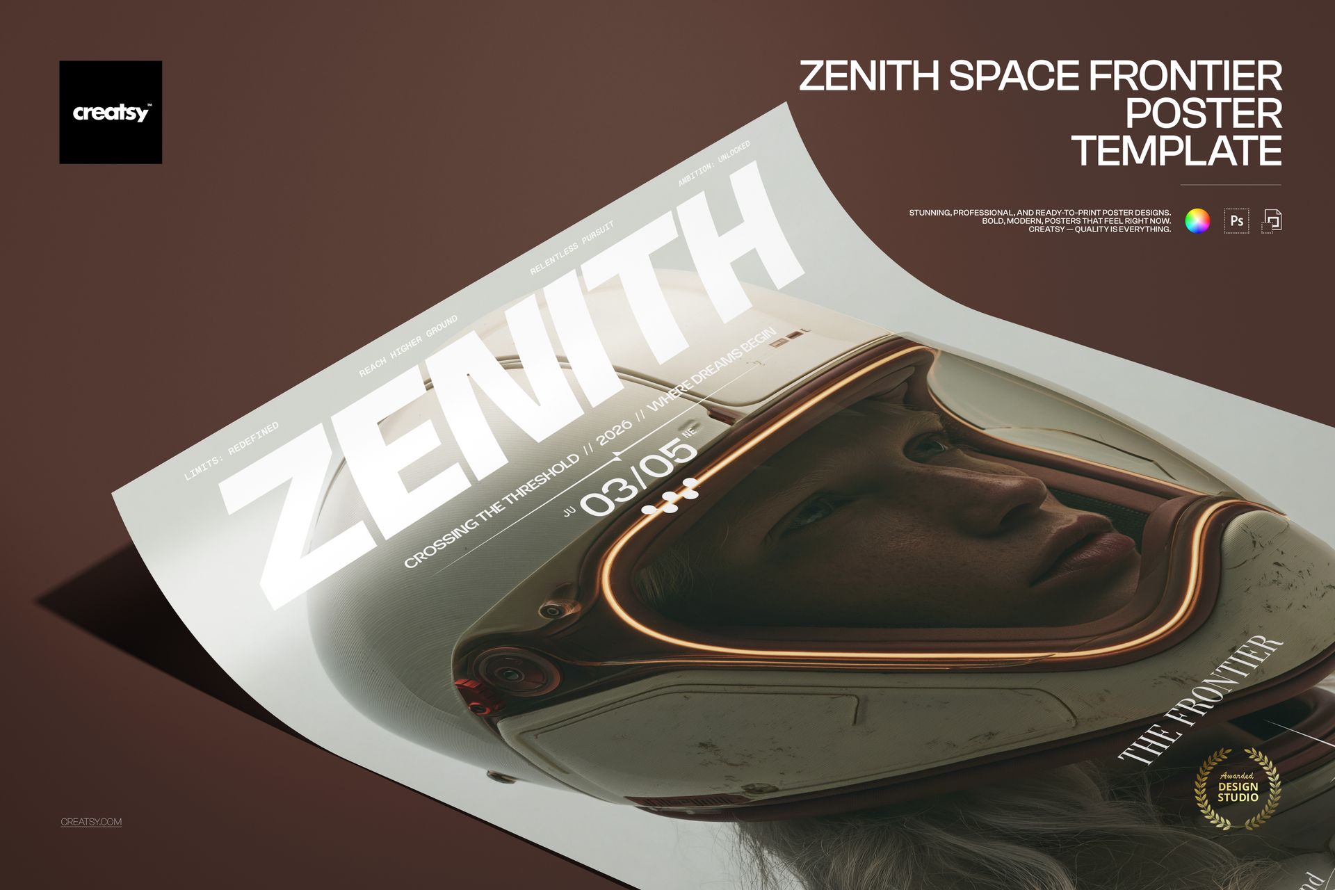 Zenith Space Frontier Poster Template