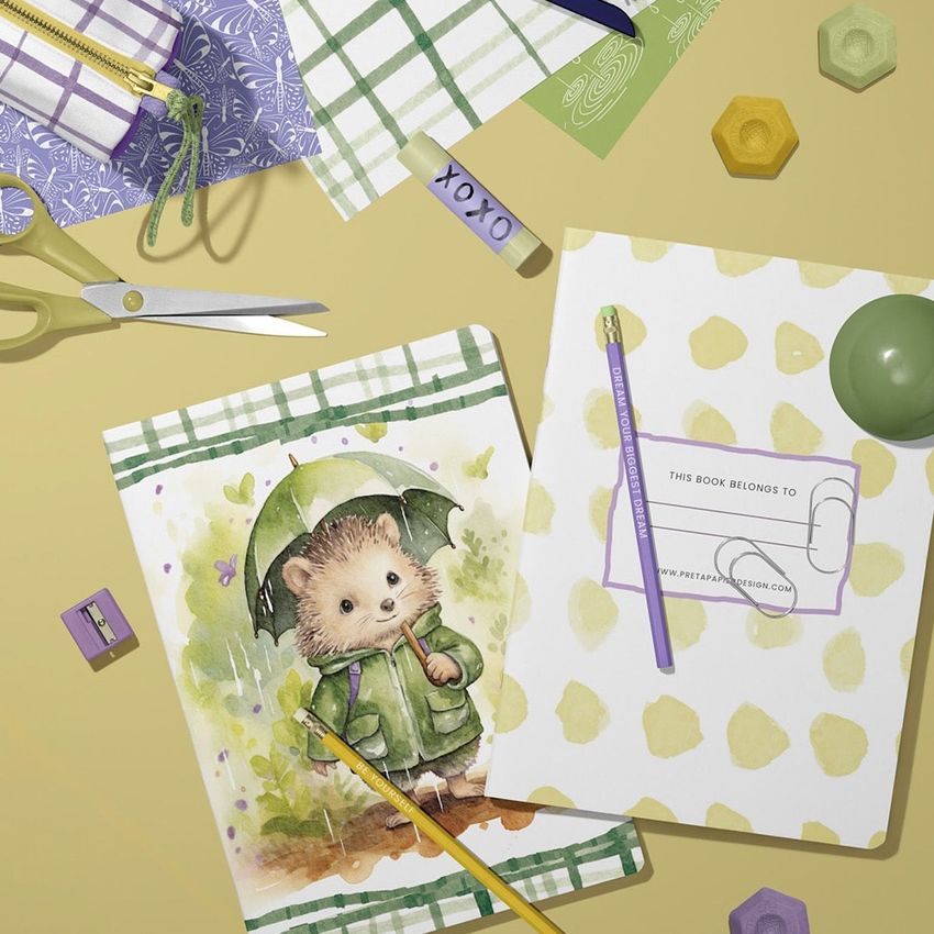 Hedgehog Pattern by Pret a Papier - Files in Use example