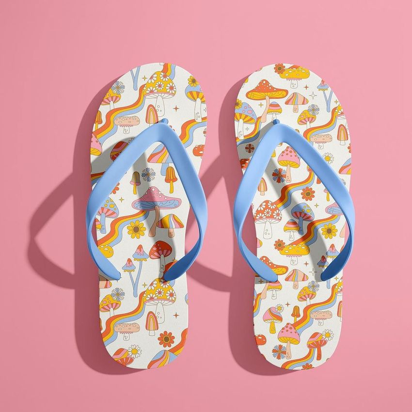 Rainbow Mushrooms by Jess Miller - Files in Use example