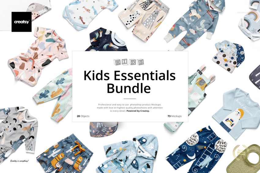 Kids Essentials Mockup Bundle - mockup screenshot 1