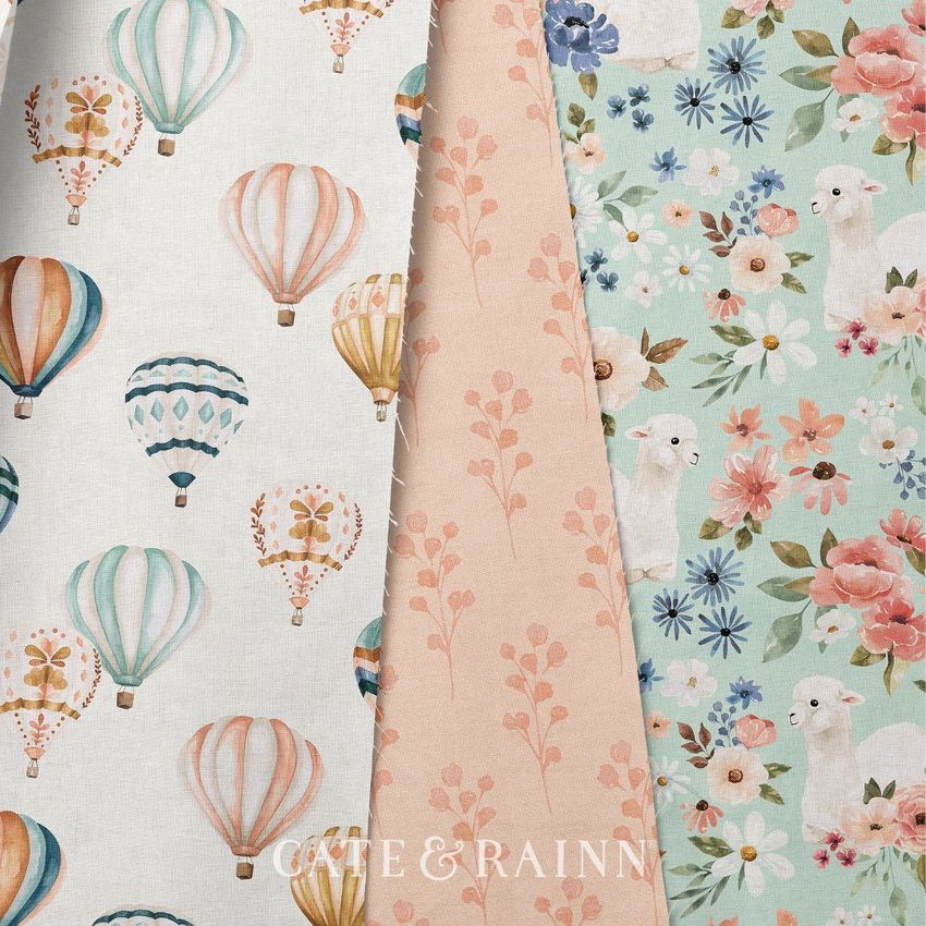 Charlotte Floral Lambs by Cate & Rainn - Files in Use example