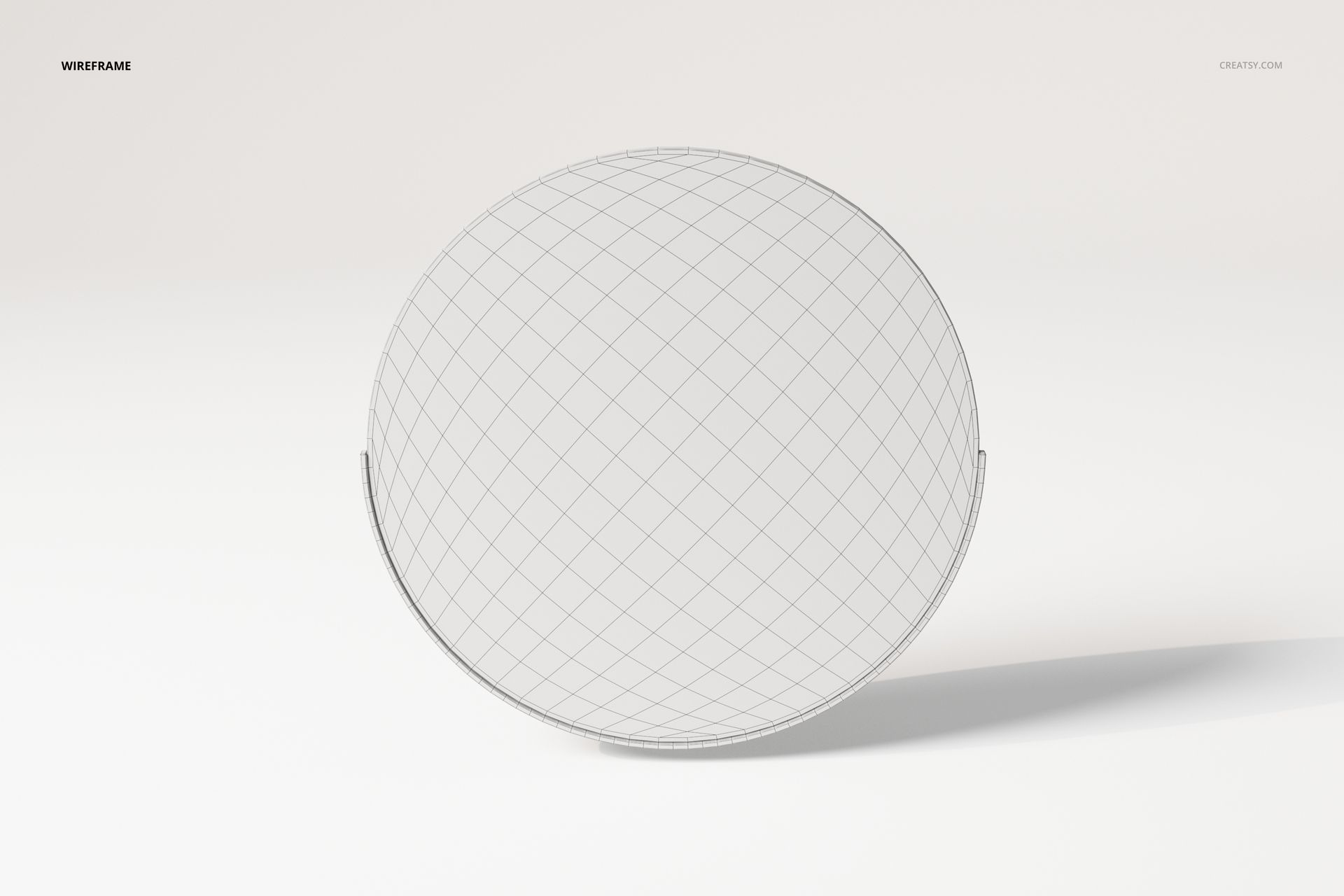 Elegant Round Wall Mirror 3D Model - mockup screenshot 5