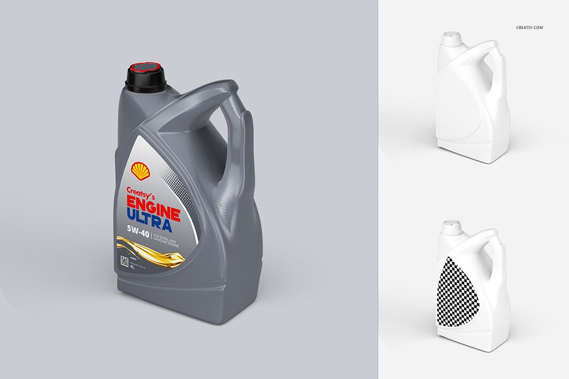Motor Oil Bottle Mockup Set - mockup screenshot 6