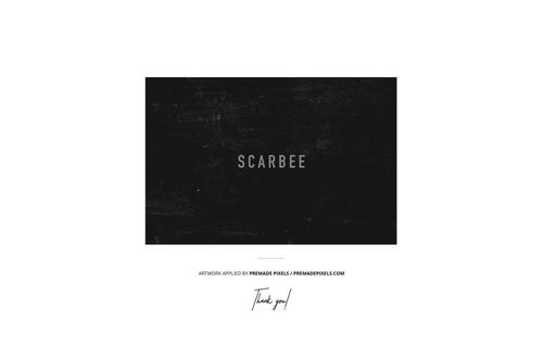 Front view of a vinyl record cover mockup with a black splatter effect design and centered text on white background.