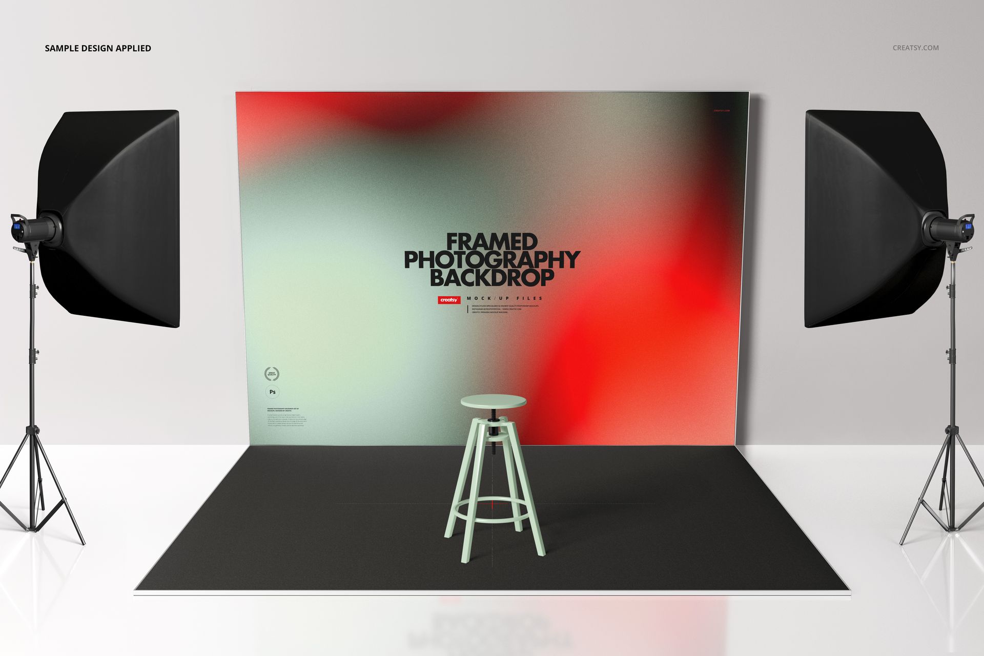 Framed Photography Backdrop Mockup Set - mockup screenshot 5