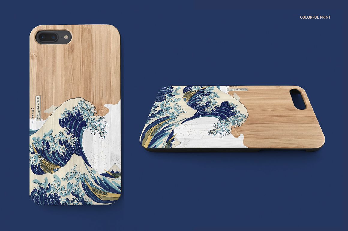 Wooden Phone Case Mockup Set - mockup screenshot 3