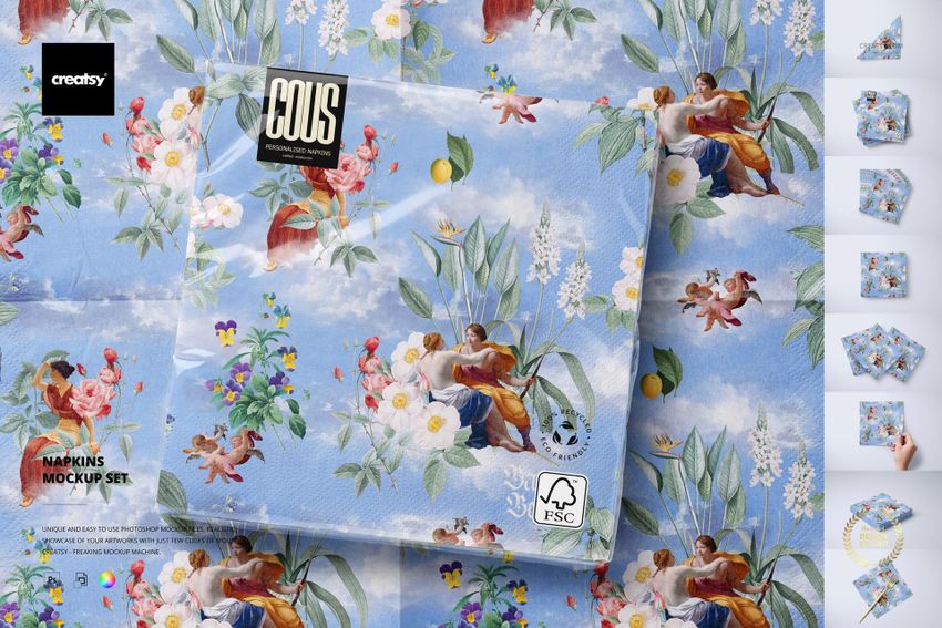 Napkins Mockup Set - mockup screenshot 1