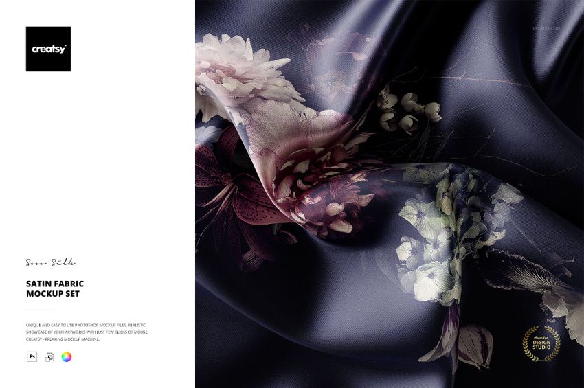 Satin Fabric Mockup Set - mockup screenshot 1