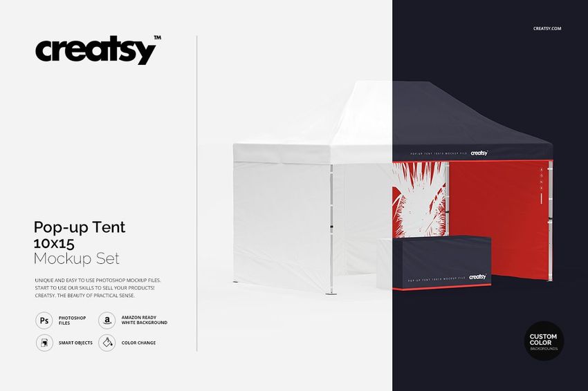 Pop Up Tent 10x15 Mockup - mockup screenshot 1
