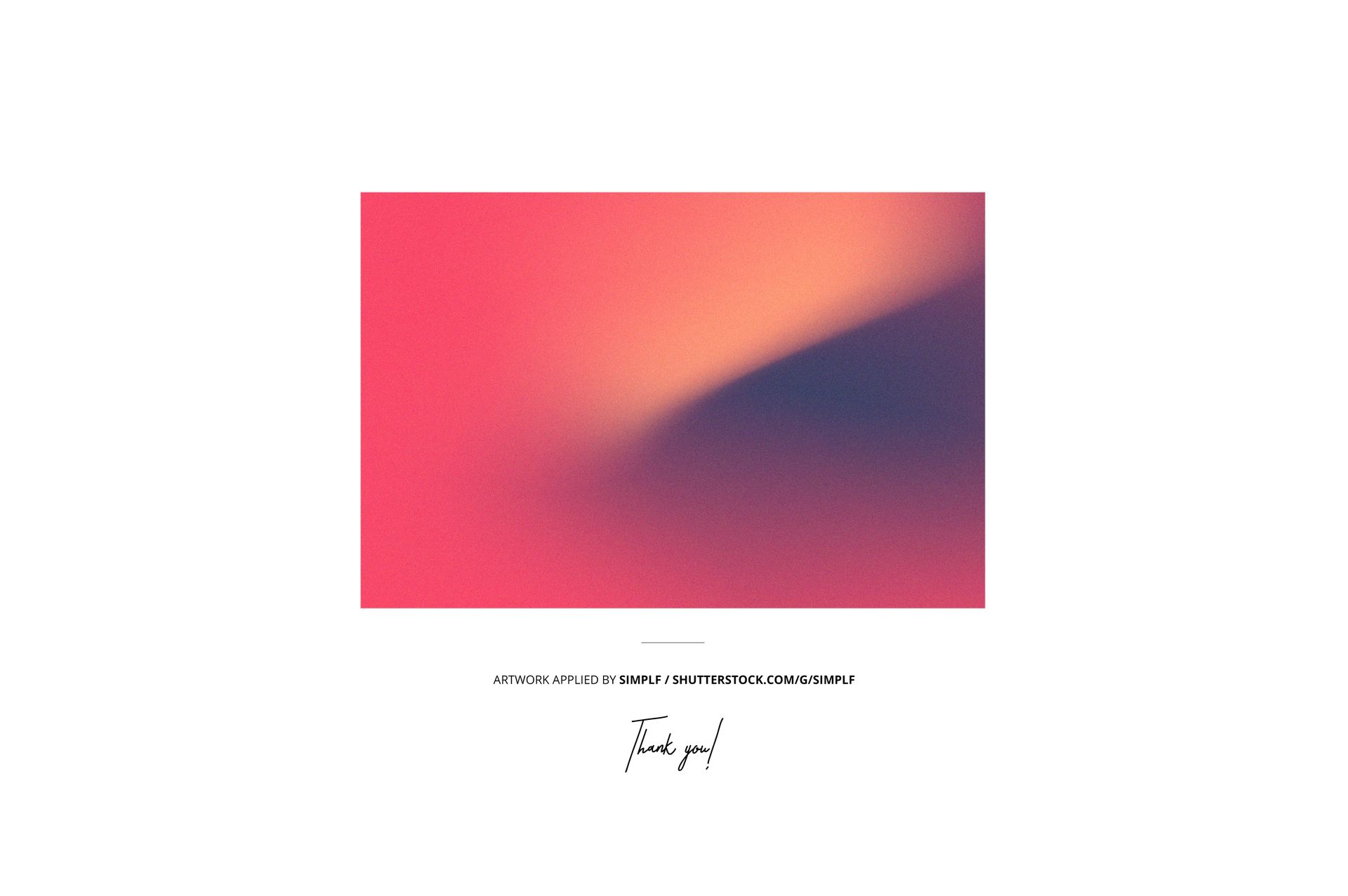 Hanging fabric mockup featuring a soft abstract gradient pattern in pink and orange, displayed against a white backdrop.