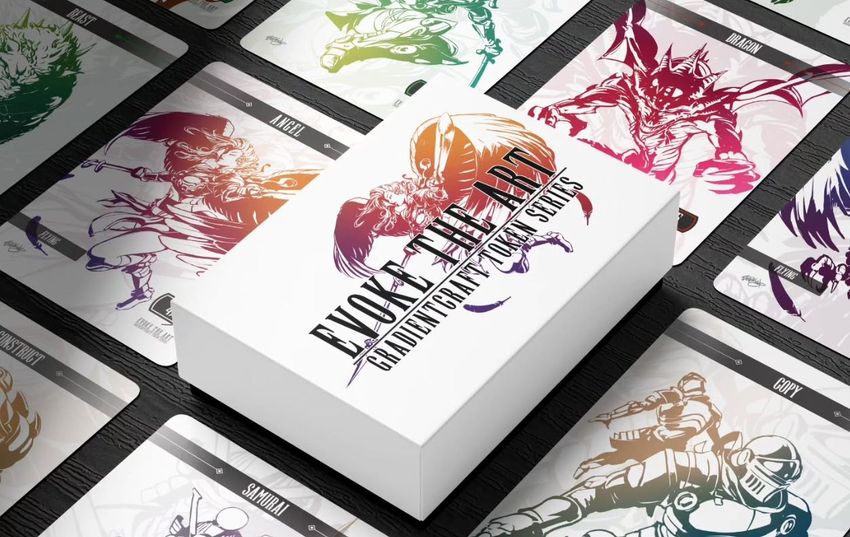 trading cards mockup