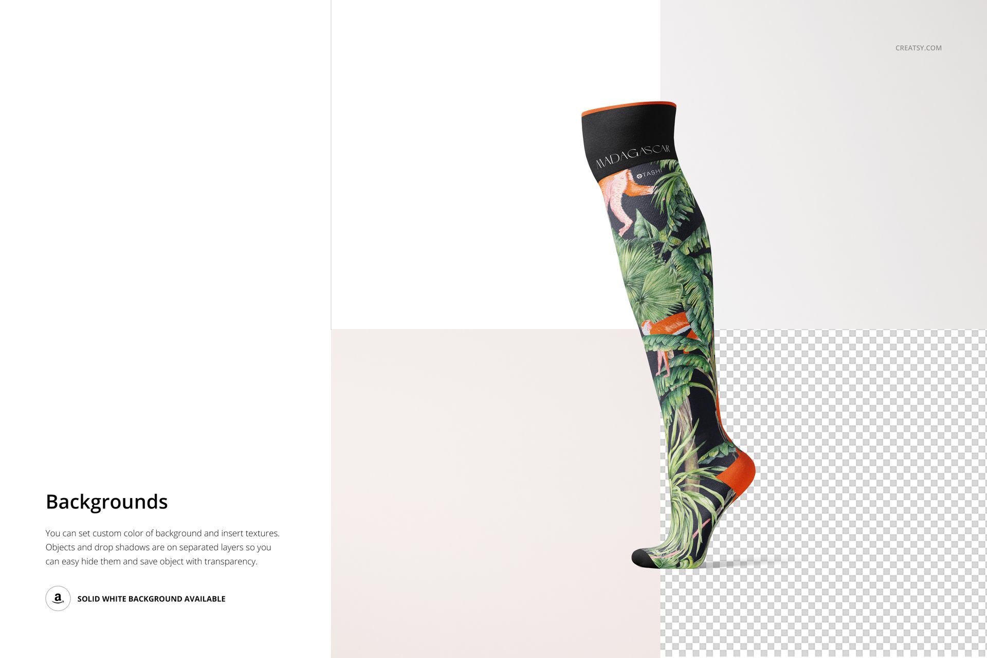 Knee High Socks Mockup Set - mockup screenshot 10