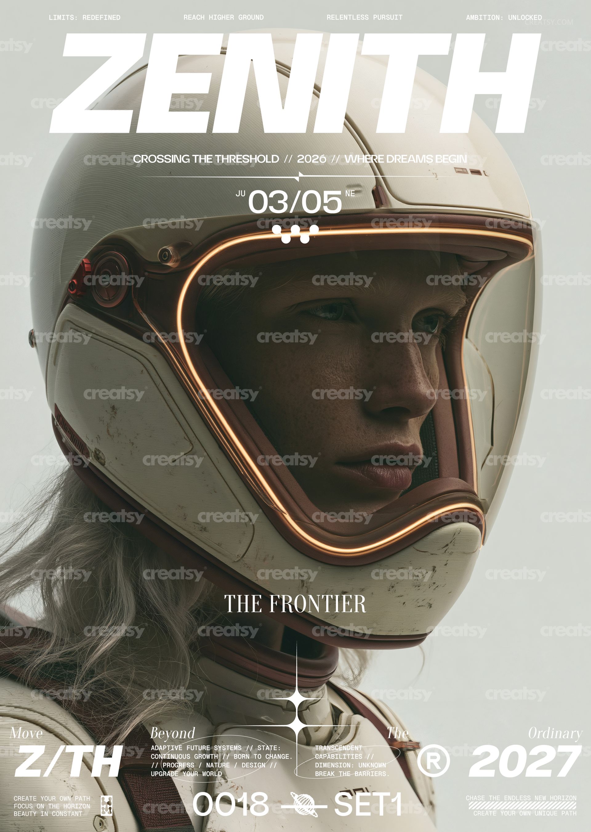 Zenith Space Frontier Poster Template