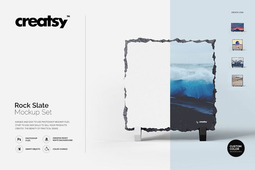 Rock Slate Mockup Set - mockup screenshot 1