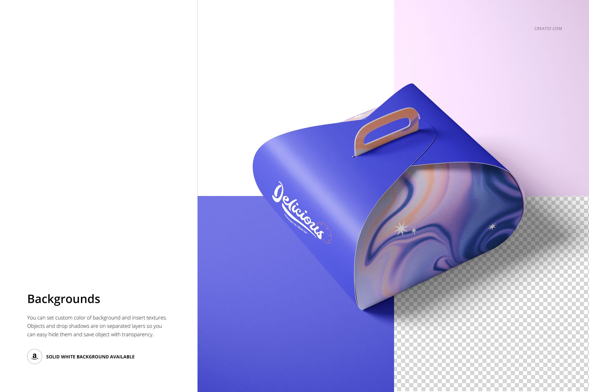 Curved Cake Box Mockup Set 2 - mockup screenshot 9