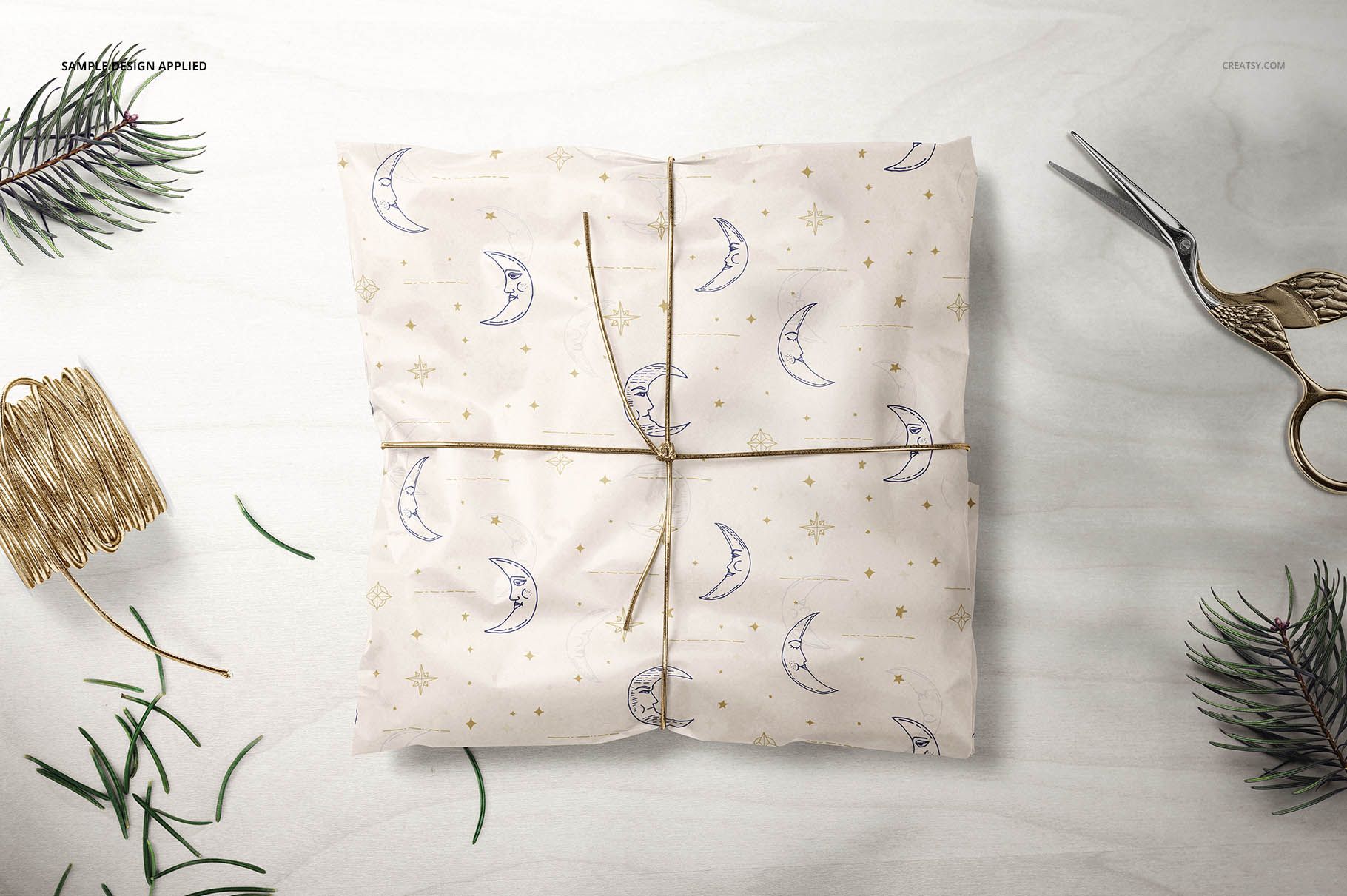 Gifts Wrapping Tissue Paper Mockup Set - mockup screenshot 12
